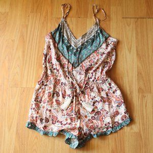 Boho floral romper by Cotton Candy!
